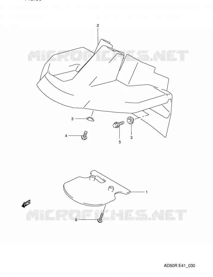 FRONT FENDER Suzuki SCOOTER 50 AD 1991  AD50WFM(E41)