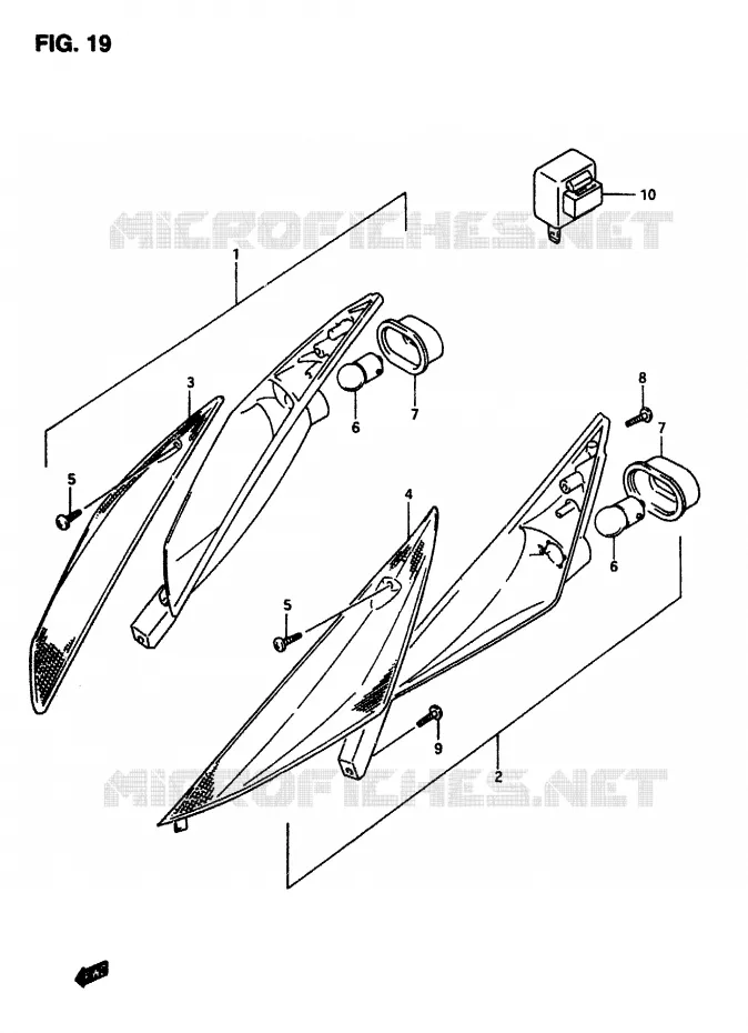 FRONT INDICATOREN Suzuki SCOOTER 50 AP 2007  AP50R7(T/7/V)
