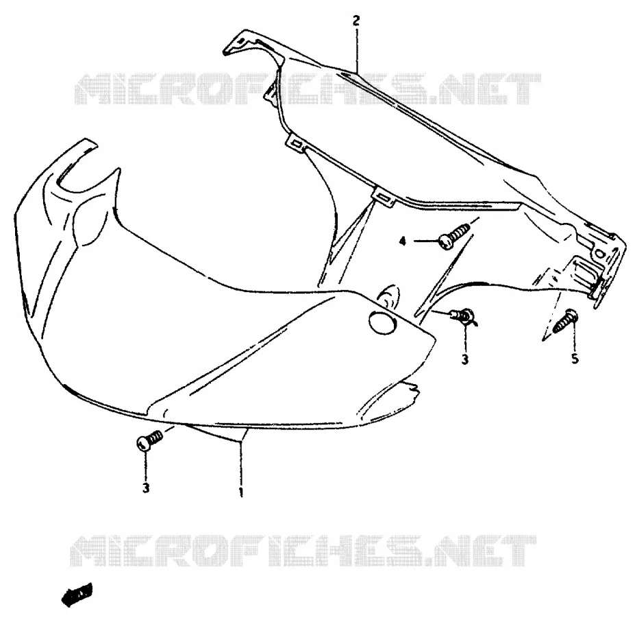 FRONT KUIP Suzuki SCOOTER 50 AP 1994  AP50R(R/S/T)