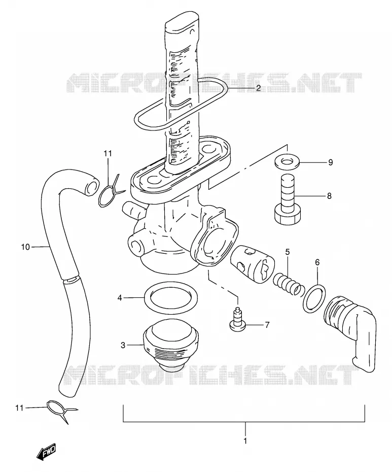 FUEL COCK Suzuki MOTO 120 BX 1995  BX120S(P97)