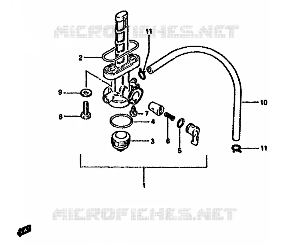 FUEL COCK Suzuki MOTO 125 DR 1985  DR125SF(F/H/J)