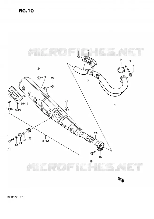 GELUIDDEMPER Suzuki MOTO 125 DR 1987  DR125SH(E2)