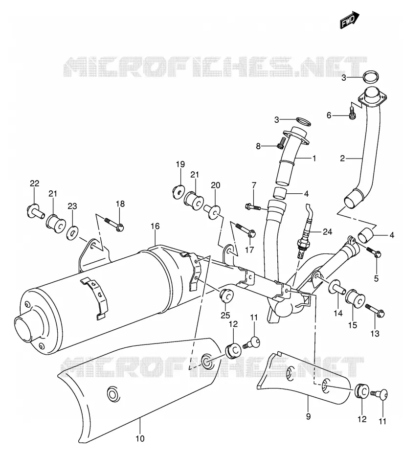 GELUIDDEMPER Suzuki MOTO 650 V-STROM 2004  DL650U3K4(E2)