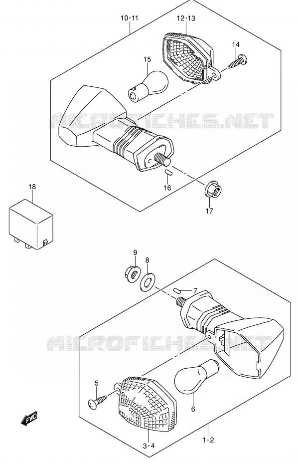 INDICATOREN (MODELE K4/K5/K6) Suzuki MOTO 1000 V-STROM 2004  DL1000K4(E2)