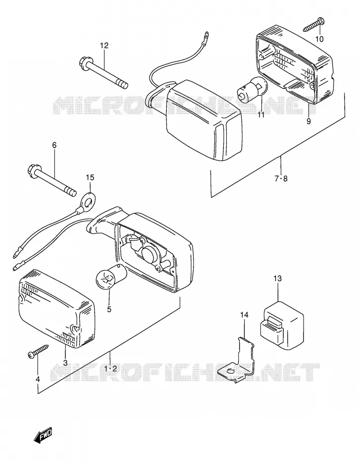 INDICATOREN (MODELE V E94,P36,P48) Suzuki MOTO 100 AP 1994  AX100R(E94)