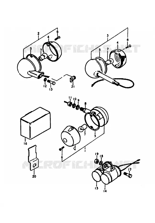 INDICATOREN Suzuki MOTO 100 A100 1990  A100L(K/L/M/N/4)
