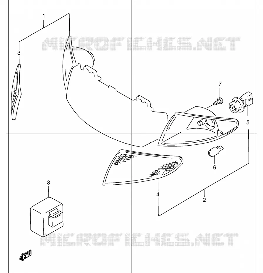 INDICATOREN Suzuki SCOOTER 50 AZ 1999  AZ50X(E71)