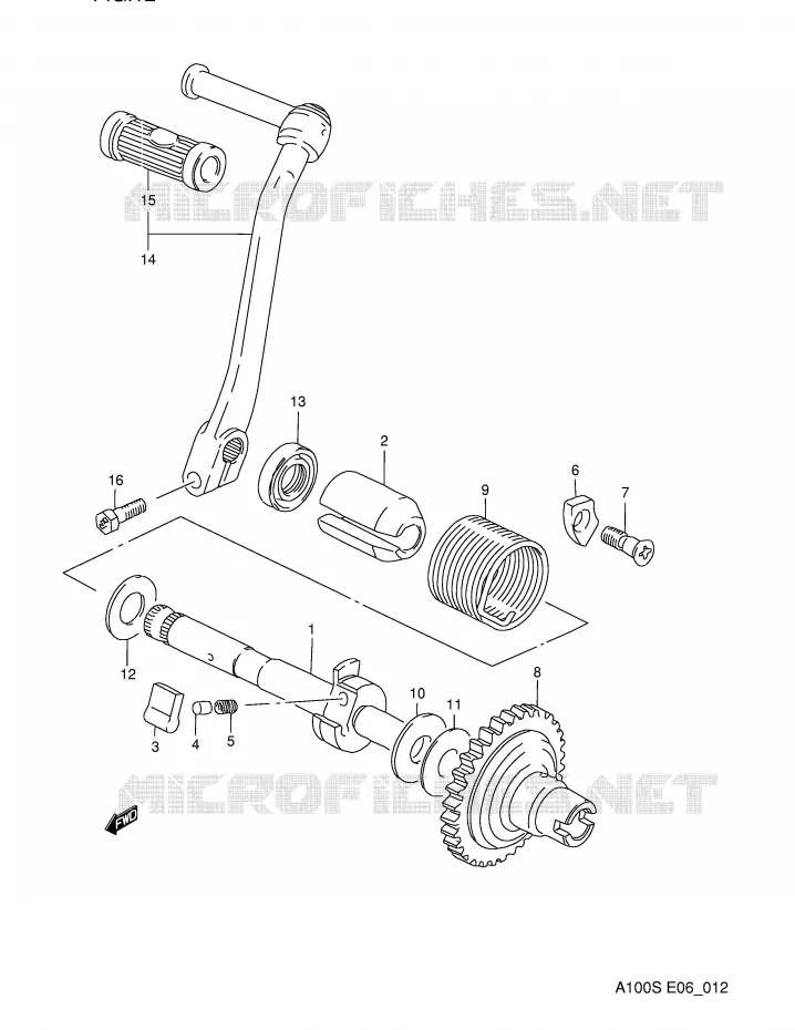 KICKSTARTER Suzuki MOTO 100 A100 1994  A100R(E6)