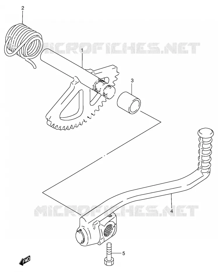 KICKSTARTER Suzuki SCOOTER 100 ADDRESS 2000  AG100Y(E71)