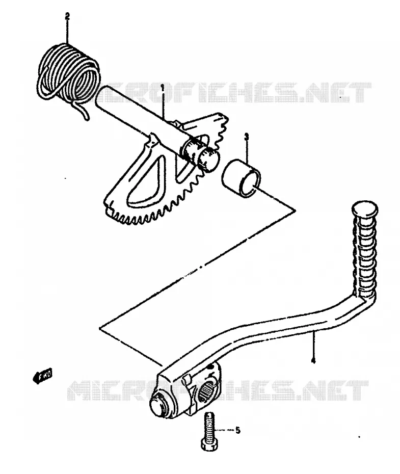KICKSTARTER Suzuki SCOOTER 50 ADDRESS 1994  AH50R(N/R)