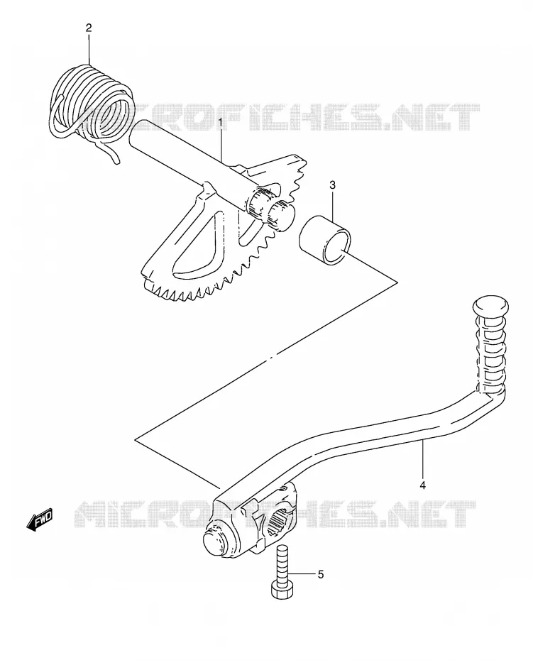 KICKSTARTER Suzuki SCOOTER 50 AE 1996  AE50T(E1)