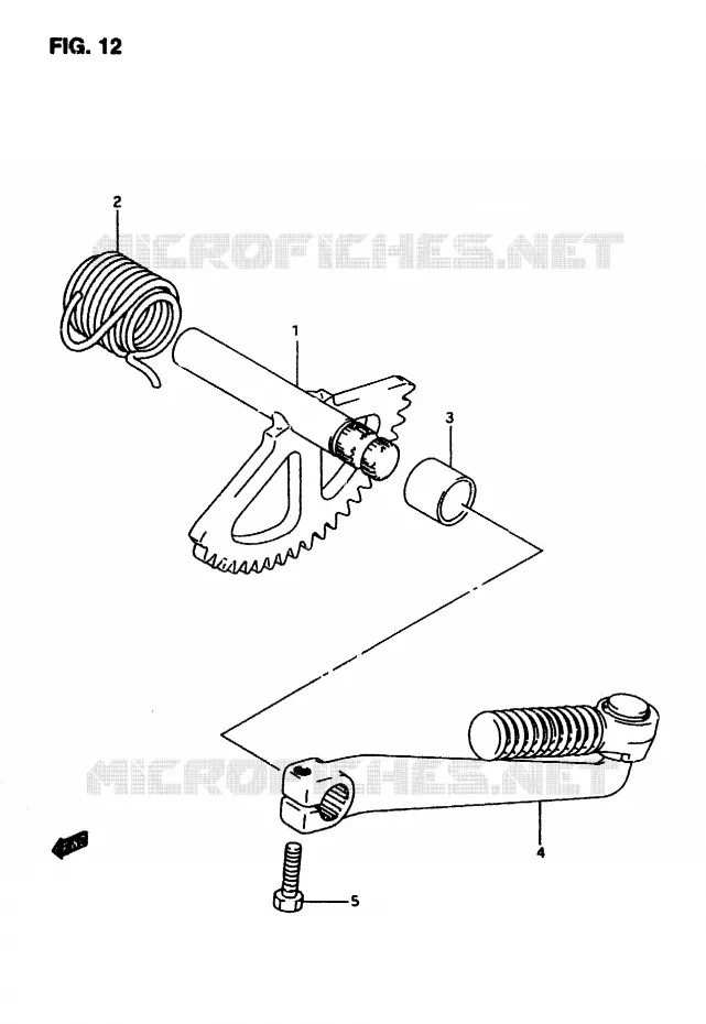 KICKSTARTER Suzuki SCOOTER 50 AP 2007  AP50R7(T/7/V)