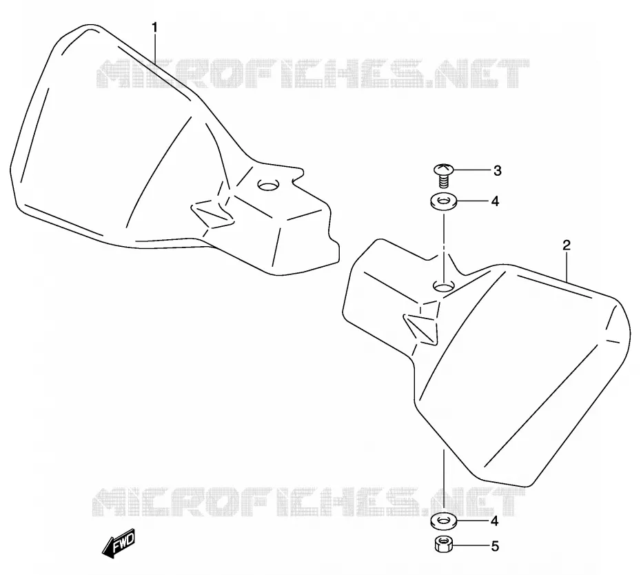 KNUCKLE COVERS Suzuki MOTO 1000 V-STROM 2003  DL1000K3(E2)