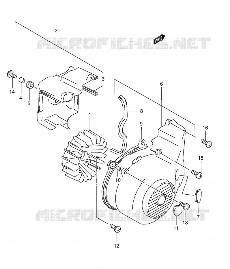 KOELVENTILATOR Suzuki SCOOTER 125 BURGMAN 2000  AN125UY(E2)