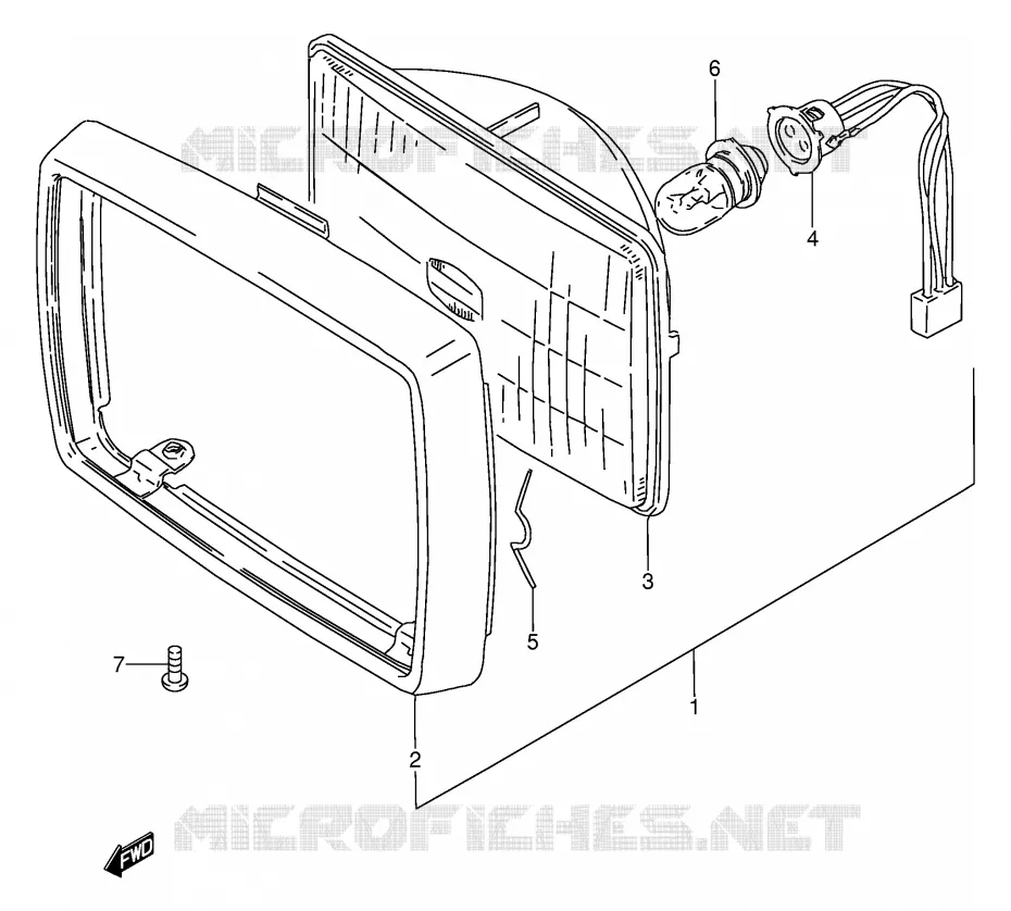 KOPLAMP Suzuki MOTO 100 AP 1997  AX100V(E94)