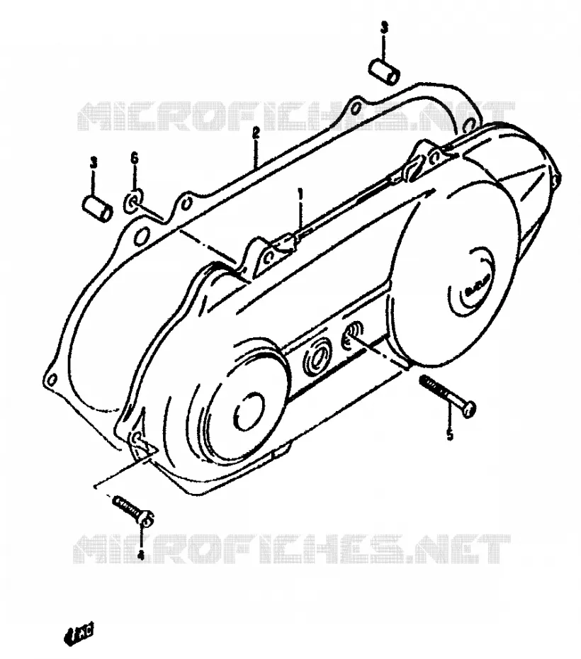 LEFT CARTERDEKSEL Suzuki SCOOTER 50 ADDRESS 1994  AH50R(N/R)