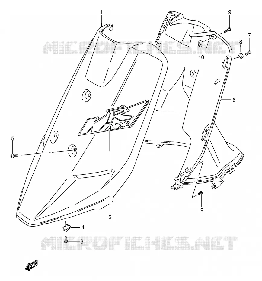 LEG SHIELD (AE50RT/RV) Suzuki SCOOTER 50 AE 1996  AE50RT(E28)
