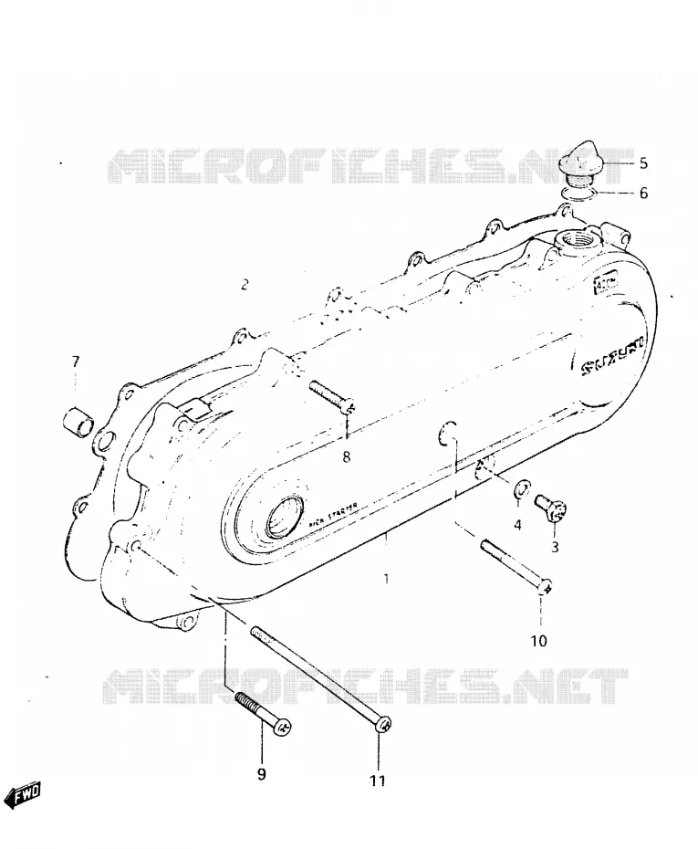 LINKS CASING Suzuki SCOOTER 50 CL 1983  CL50D(D)