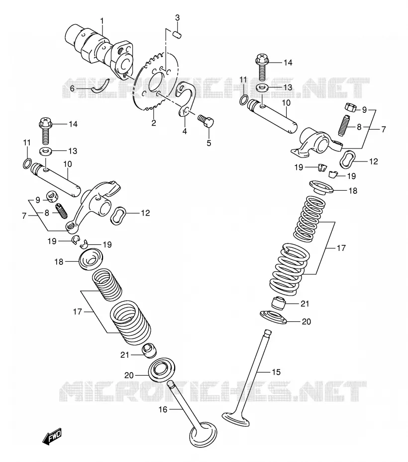 NOKKENAS - VALVES Suzuki MOTO 125 DR-Z 2006  DR-Z125K6(E3/E28)