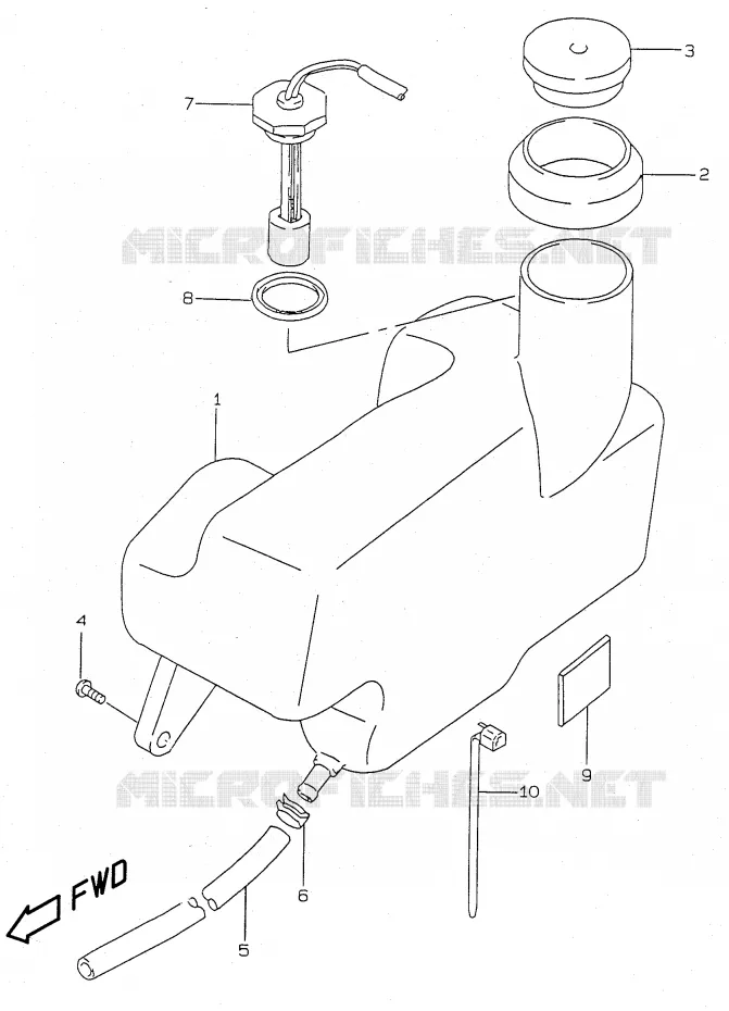 OLIE TANK Suzuki SCOOTER 50 KATANA 2000  AY50Y(V/W/X/Y)