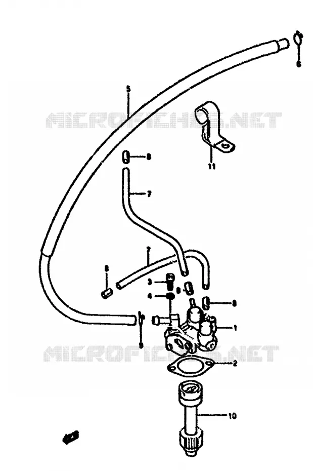 OLIEPOMP (MODELE N) Suzuki SCOOTER 50 ADDRESS 1994  AH50R(N/R)