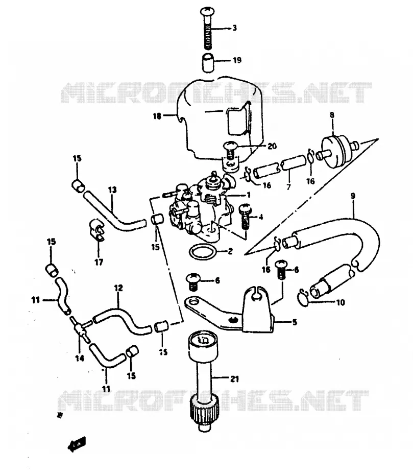 OLIEPOMP Suzuki SCOOTER 100 ADDRESS 1994  AH100R