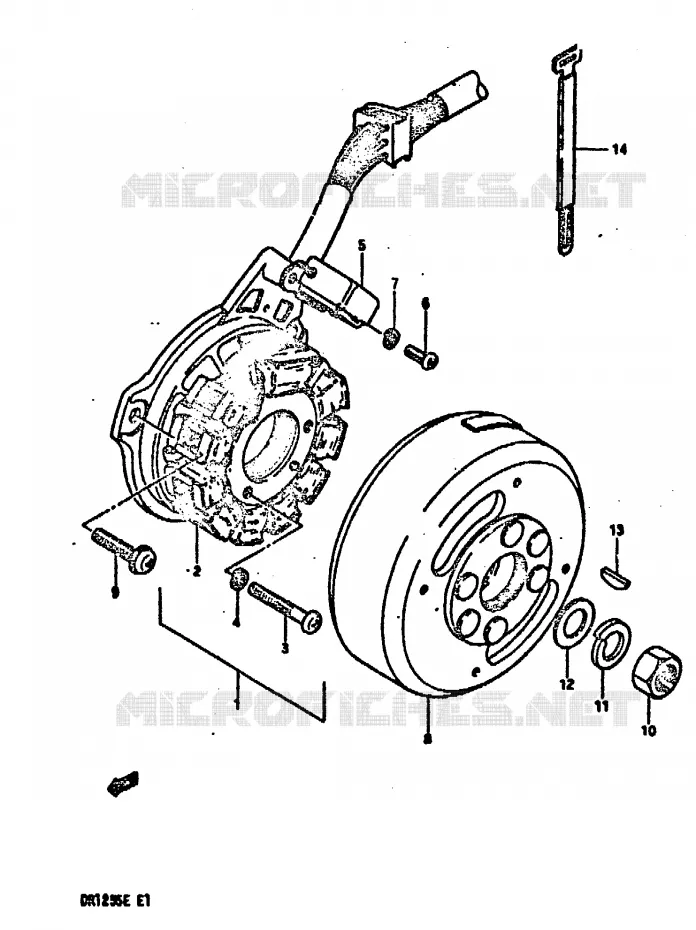 ONTSTEKING (E2, E4, E15, E18, E21) Suzuki MOTO 125 DR 1984  DR125SE