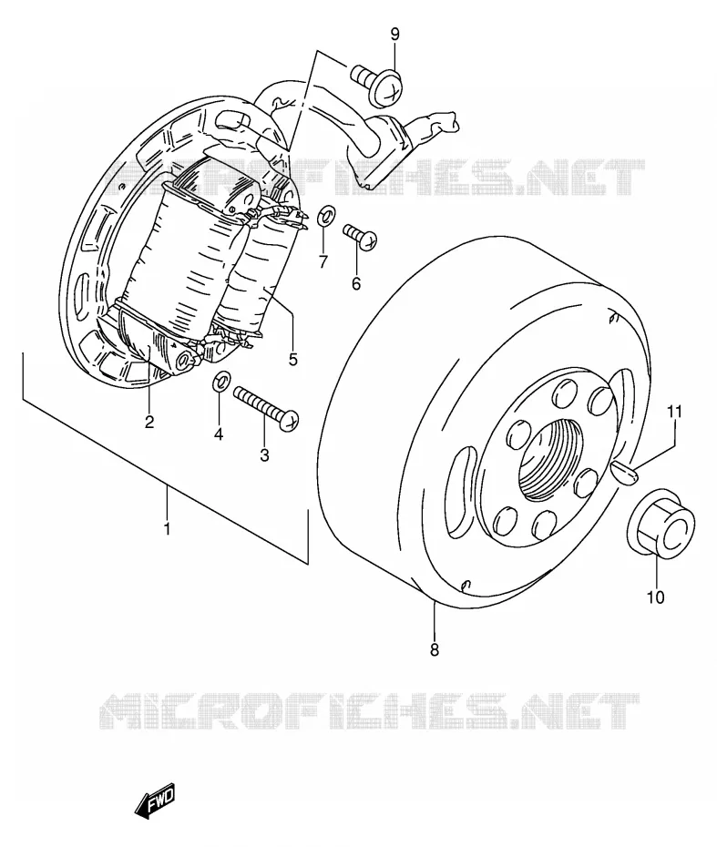 ONTSTEKING Suzuki MOTO 100 AP 1997  AX100V(E94)