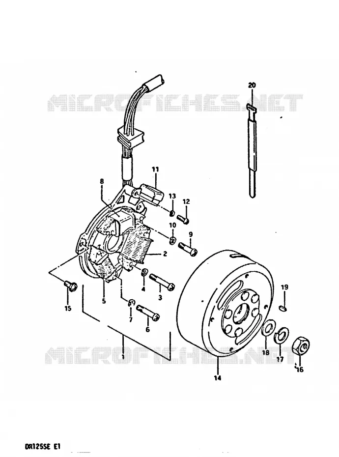 ONTSTEKING Suzuki MOTO 125 DR 1984  DR125SE