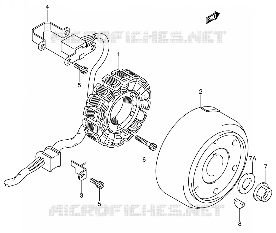 ONTSTEKING Suzuki MOTO 400 DR-Z 2000  DR-Z400SY(E2)