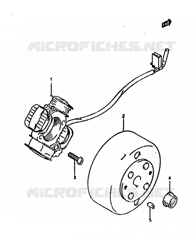 ONTSTEKING Suzuki SCOOTER 50 ADDRESS 1994  AH50R(N/R)