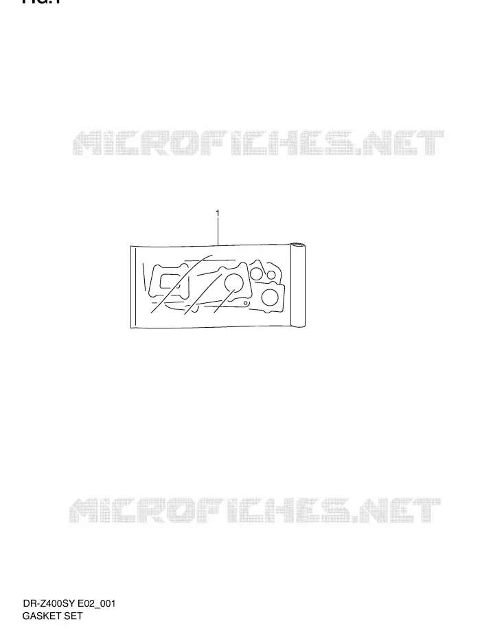 PAKKINGSET Suzuki MOTO 400 DR-Z 2000  DR-Z400SY(E2)