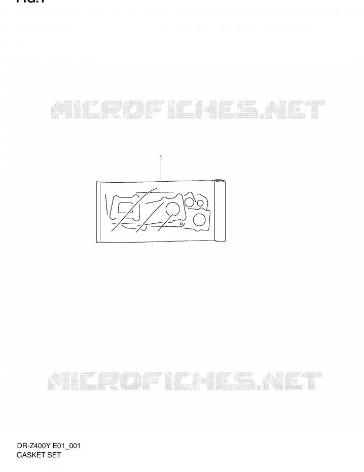 PAKKINGSET Suzuki MOTO 400 DR-Z 2004  DR-Z400K4(E1)