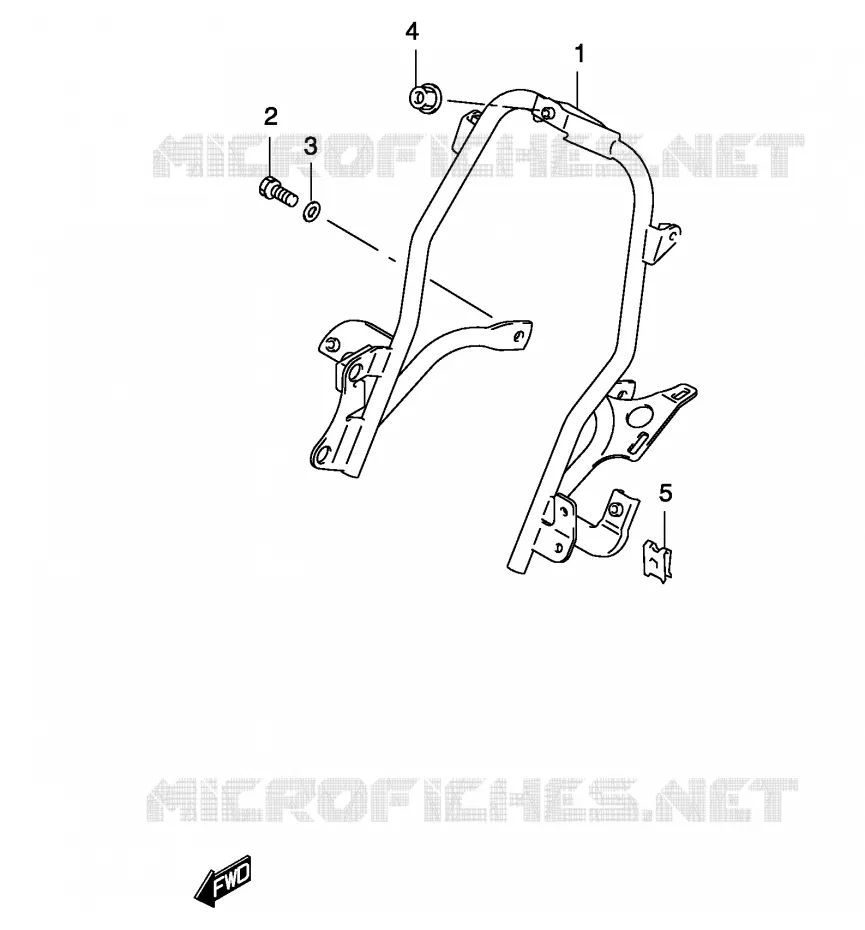 RADIATOR BRACE (MODELE AY50) Suzuki SCOOTER 50 KATANA 2004  AY50SK4(P19)