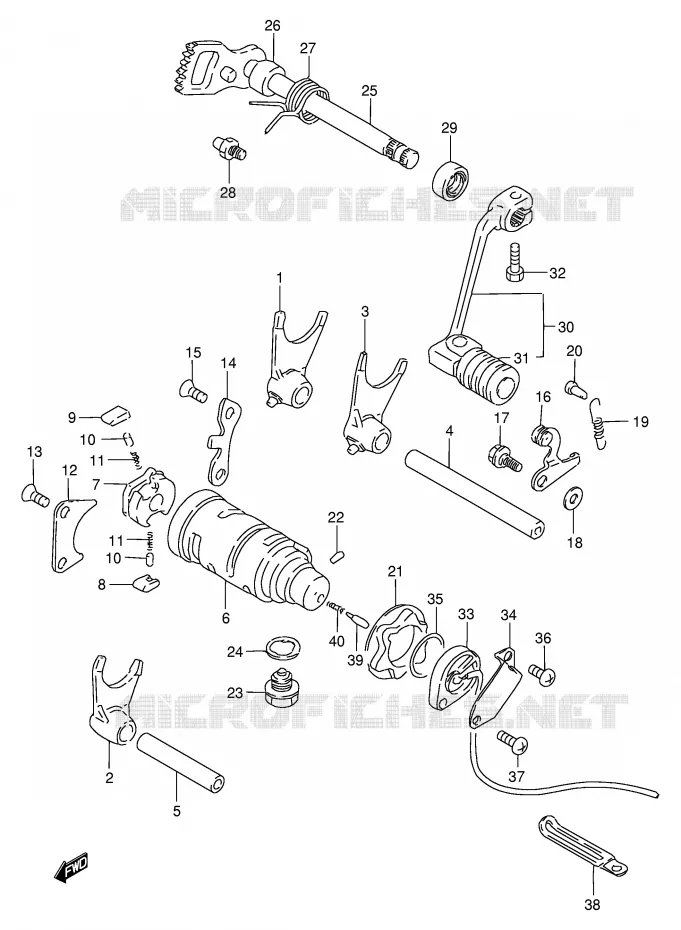 SCHAKELEN ASSY Suzuki MOTO 200 DF 1998  DF200EW(E24)