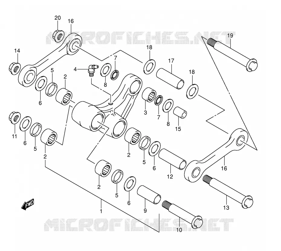 SCHOKBREKER AANEENSCHAKELING Suzuki MOTO 400 DR-Z 2009  DR-Z400EK9(E1)