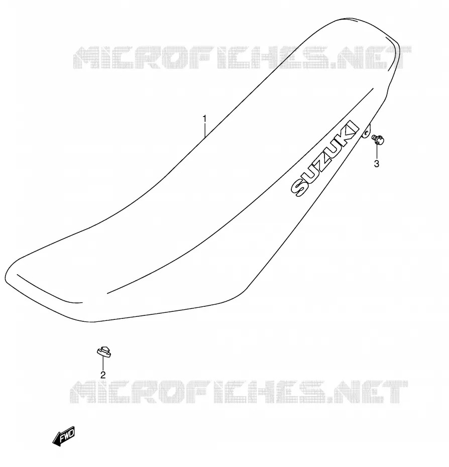 SEAT (MODEL K5/K6/K7) Suzuki MOTO 125 DR-Z 2005  DR-Z125K5(E3/E28)