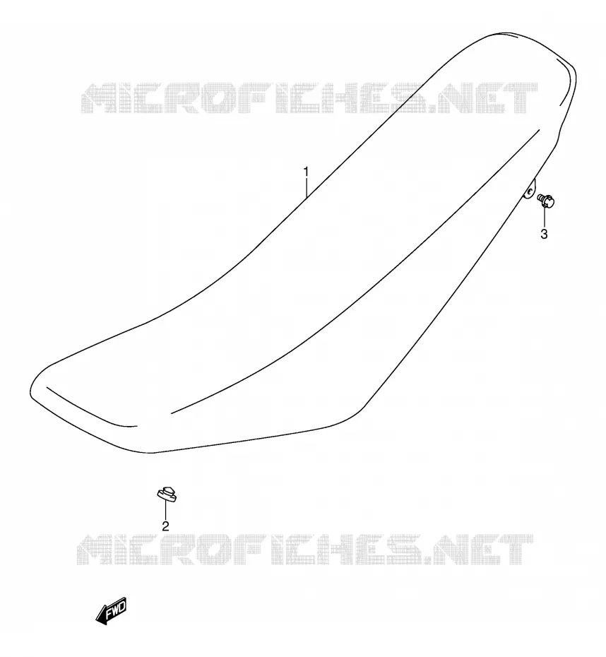 SEAT (MODELE K3/K4) Suzuki MOTO 125 DR-Z 2003  DR-Z125K3(E3/E28)