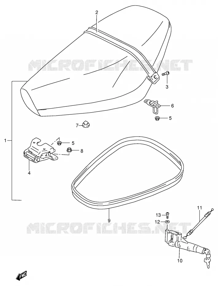 SEAT Suzuki SCOOTER 100 ADDRESS 1991  AG100M(E71)