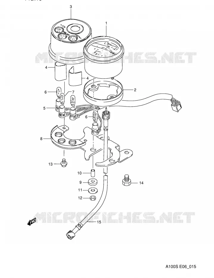 SNELHEIDSMETER (E6) Suzuki MOTO 100 A100 1994  A100R(E6)