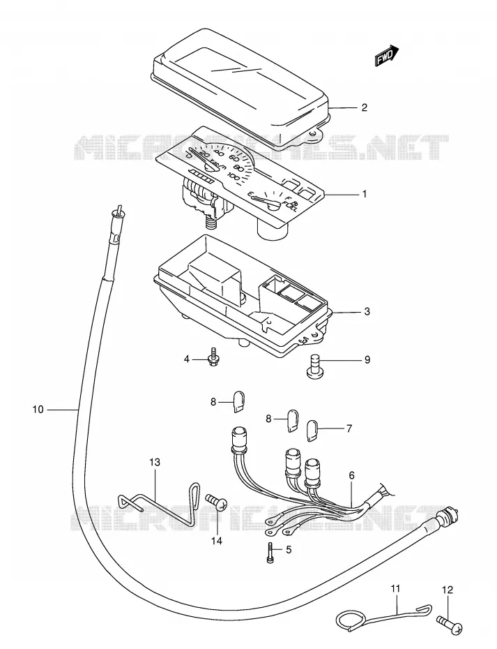 SNELHEIDSMETER (MODELE S) Suzuki SCOOTER 125 BURGMAN 1997  AN125UV(E2)