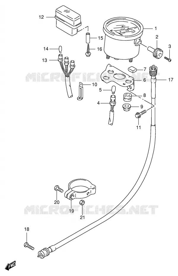 SNELHEIDSMETER Suzuki MOTO 125 DF 2000  DF125EY(E4)