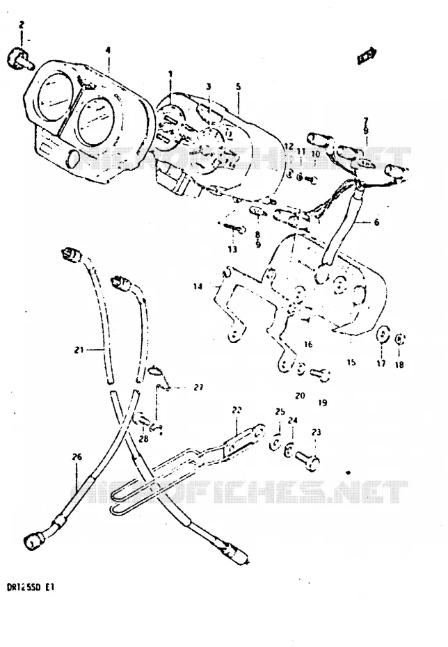 SNELHEIDSMETER Suzuki MOTO 125 DR 1982  DR125SZ(Z/D)