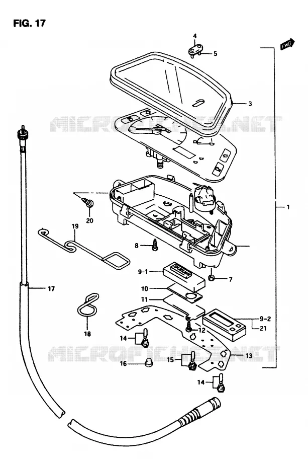 SNELHEIDSMETER Suzuki SCOOTER 50 AP 2007  AP507(T/7/V)