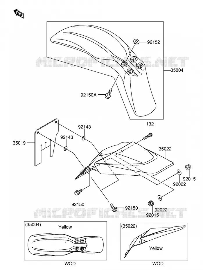 SPATBORD Suzuki MOTO 110 DR-Z 2003  DR-Z110K3(E24)