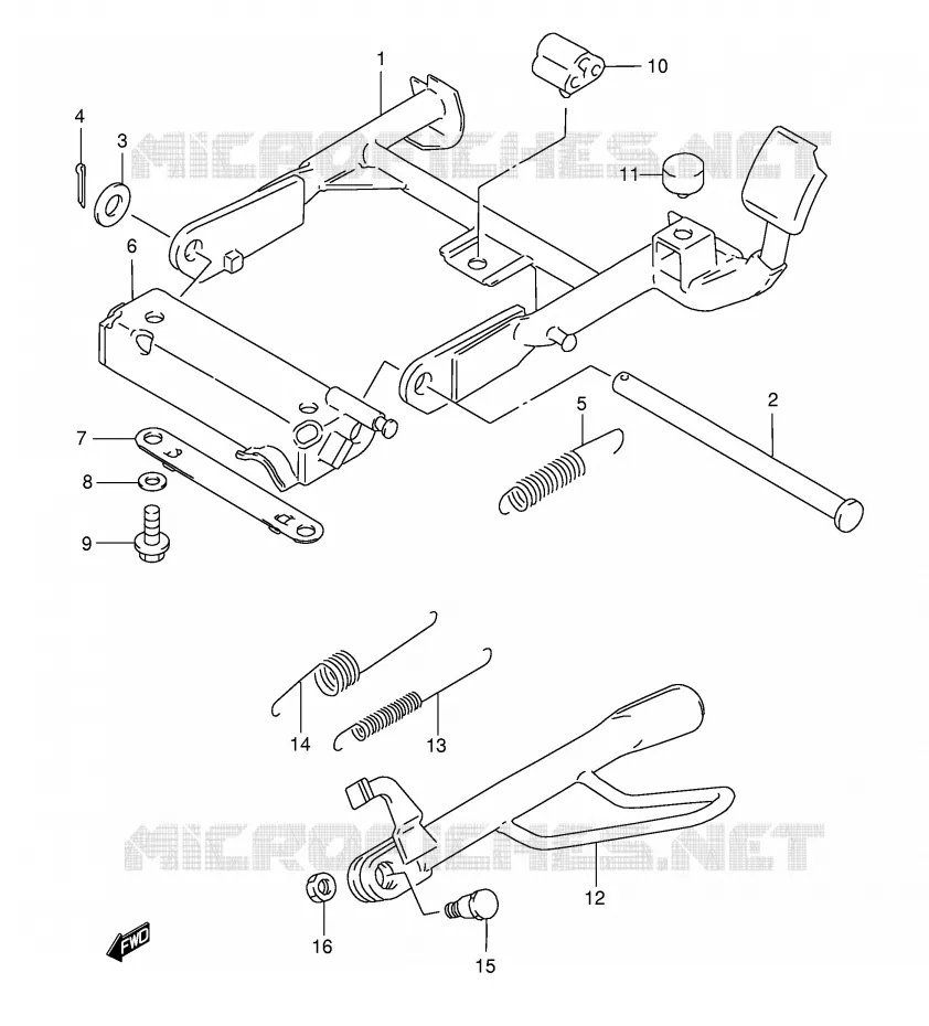STAND (MODELE Y) Suzuki SCOOTER 125 BURGMAN 1999  AN125X(E2)