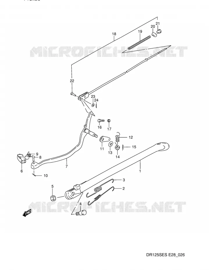 STAND Suzuki MOTO 125 DR 1995  DR125SES(E28)