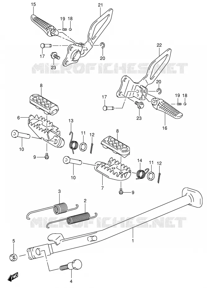STAND Suzuki MOTO 400 DR-Z 2003  DR-Z400SK3(E3/E28)