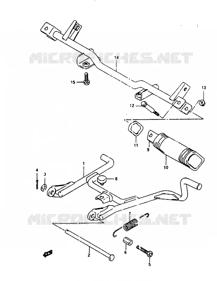 STAND Suzuki SCOOTER 100 ADDRESS 1994  AH100R