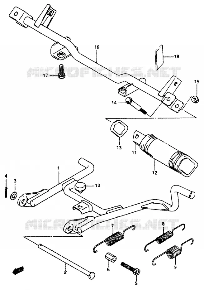 STAND Suzuki SCOOTER 50 AP 1994  AP50R(R/S/T)